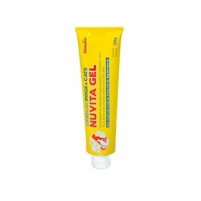 Nuvita Gel bổ sung khoáng chất và vitamin cho chó mèo, thú cưng 120g