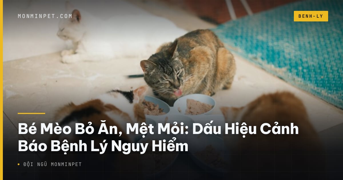 Bé Mèo Bỏ Ăn, Mệt Mỏi: Dấu Hiệu Cảnh Báo Bệnh Lý Nguy Hiểm