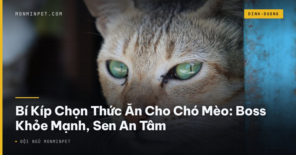 Bí Kíp Chọn Thức Ăn Cho Chó Mèo: Boss Khỏe Mạnh, Sen An Tâm