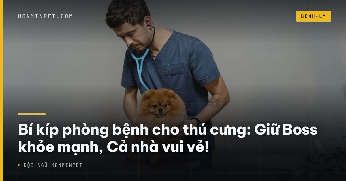 Bí kíp phòng bệnh cho thú cưng: Giữ Boss khỏe mạnh