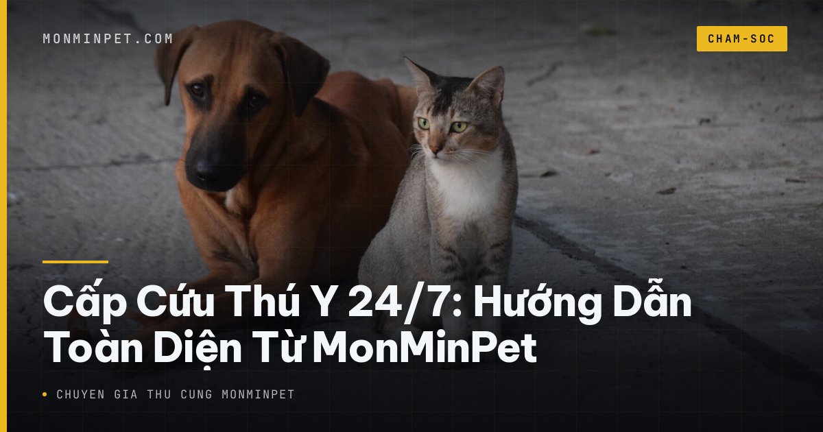 Cấp Cứu Thú Y 24/7: Hướng Dẫn Toàn Diện Từ MonMinPet
