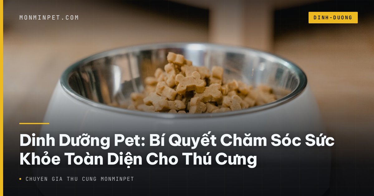 Dinh Dưỡng Pet: Bí Quyết Chăm Sóc Sức Khỏe Cho Thú Cưng