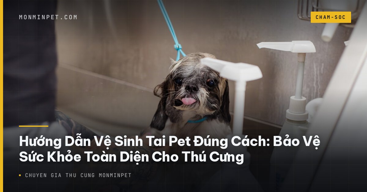 Hướng Dẫn Vệ Sinh Tai Pet Đúng Cách: Bảo Vệ Sức Khỏe Toàn