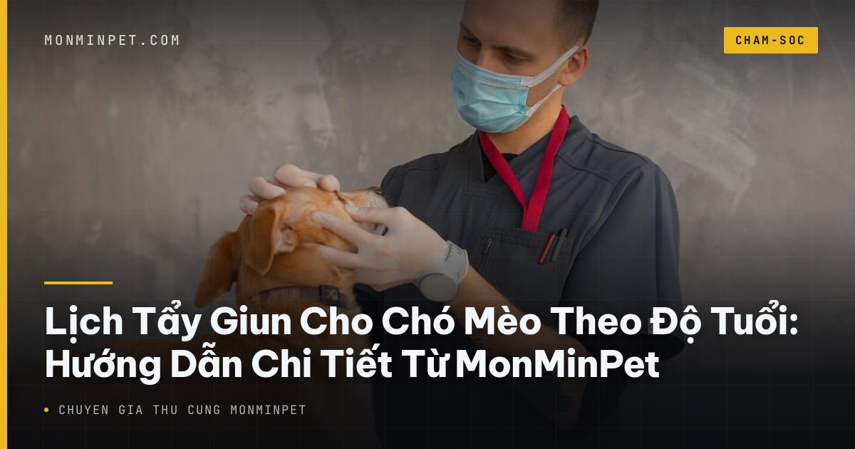 Lịch Tẩy Giun Cho Chó Mèo Theo Độ Tuổi: Hướng Dẫn Chi Tiết Từ MonMinPet