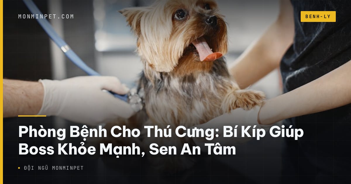 Phòng Bệnh Cho Thú Cưng: Bí Kíp Giúp Boss Khỏe Mạnh