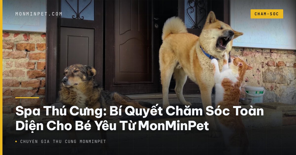 Spa Thú Cưng: Bí Quyết Chăm Sóc Toàn Diện Cho Bé Yêu