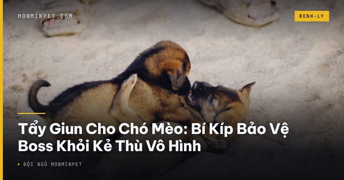 Tẩy Giun Cho Chó Mèo: Bí Kíp Bảo Vệ Boss Khỏi Kẻ Thù Vô Hình