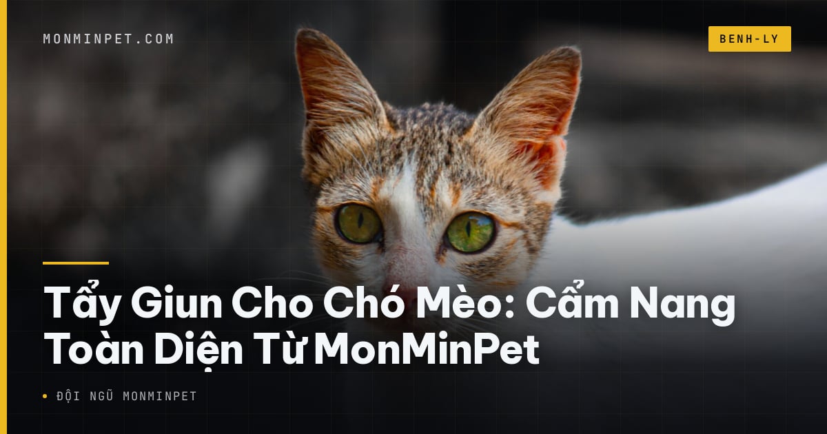 Tẩy Giun Cho Chó Mèo: Cẩm Nang Toàn Diện Từ MonMinPet