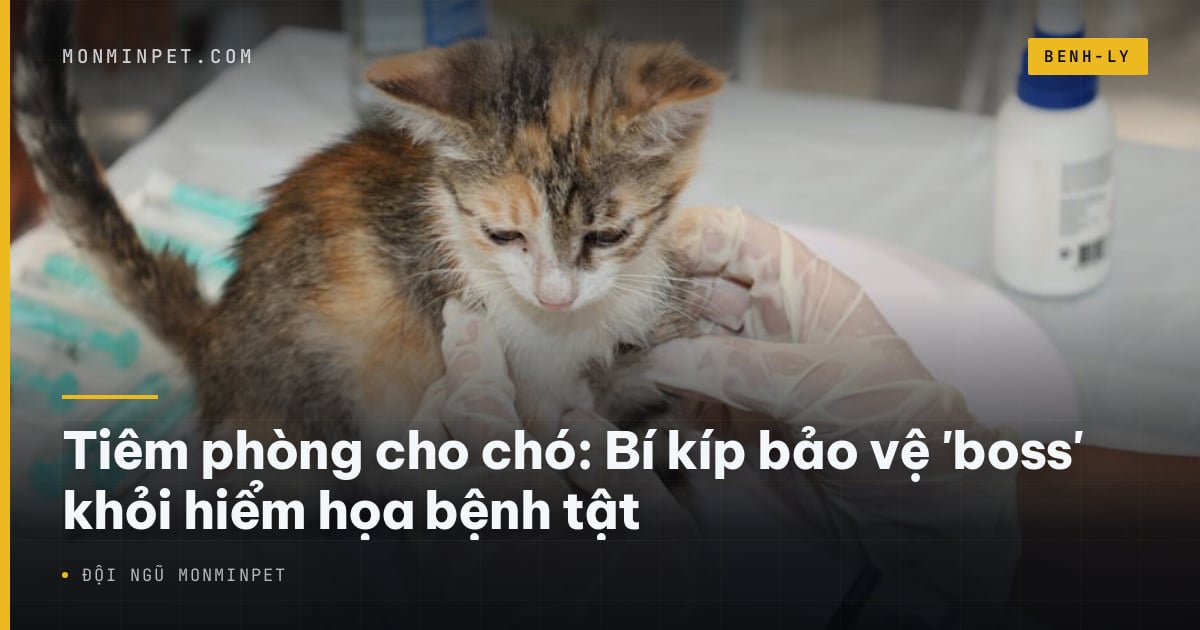 Tiêm phòng cho chó: Bí kíp bảo vệ 'boss' khỏi hiểm họa bệnh